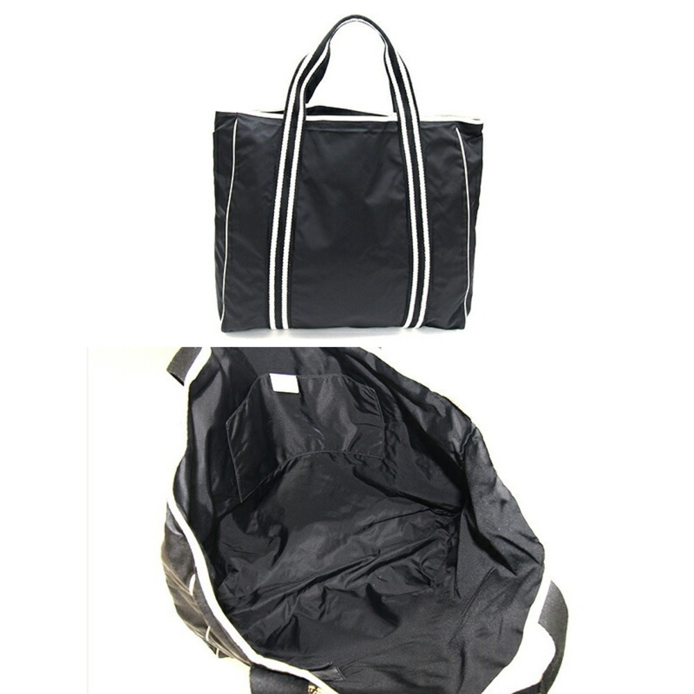 Gucci Shoulder Bag Tote Black Bag Nylon Leather gym travel